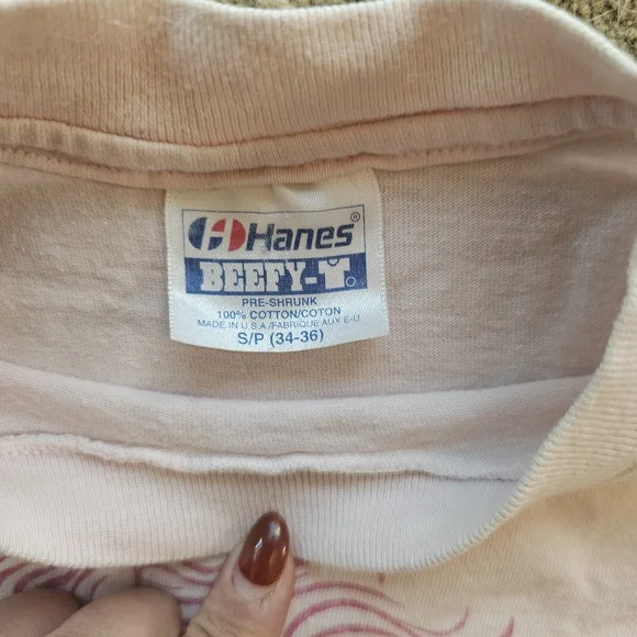 VINTAGE SUPER RARE HARLEY DAVIDSON PINK UNICORN HORSE SHIRT COLUMBUS OHIO SMALL - Picture 2 of 3